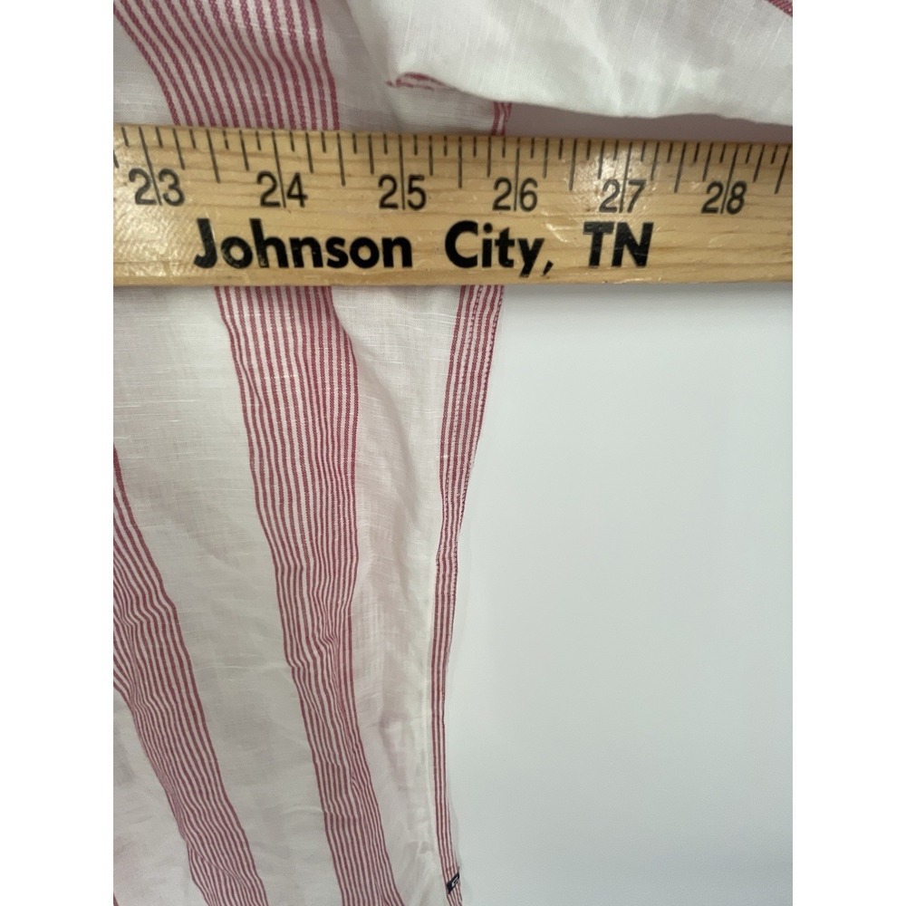 Chaps Ralph Lauren Mens Shirt XL Linen Blend USA Flag Long Sleeve Button Down - Picture 5 of 10